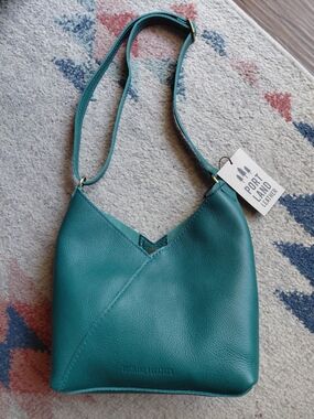 Portland Leather Seaglass Small Naomi Shoulder Crossbody Premium NWT